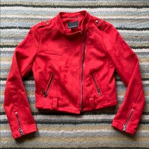 Red Moto Jacket